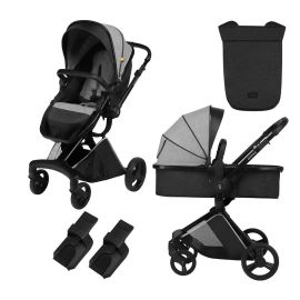 Carucior transformabil 2 in 1 Skiddou Nasjo Normandic Dream, Gri