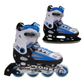 Patine WORKER Nolan 2 in 1-albastru