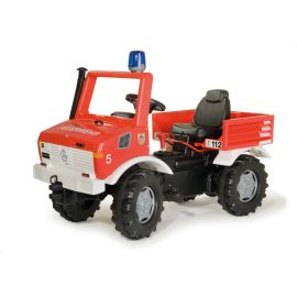 Masina de pompieri Rolly Toys Unimog cu cutie de viteza, frana si lumina