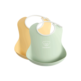 BabyBjorn - Set 2 bavete, Powder Yellow/ Powder Green