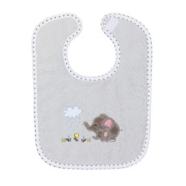Baveta bumbac 25x32 cm Elefant grey Fillikid
