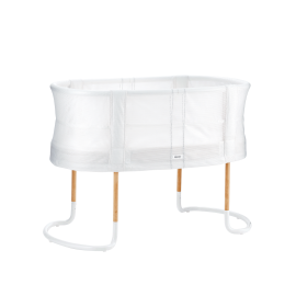 BabyBjorn - Patut reglabil pe inaltime din mesh, Alb