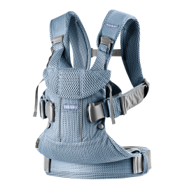 BabyBjorn - Marsupiu anatomic One Air - Slate Blue, 3D Mesh