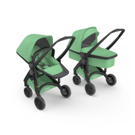 Carucior 2 In 1, Greentom, 100% Ecologic, Black Mint