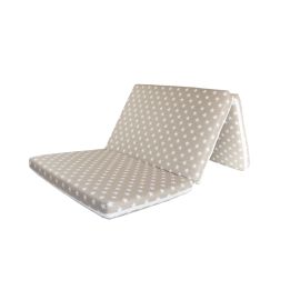 Saltea Pliabila copii MyKids Beige Stars Spuma Poliuretanica