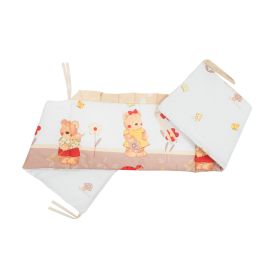 Lenjerie MyKids Teddy Gradina Maro 5 Piese 120x60