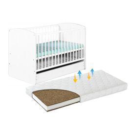 Patut Cu Sertar KLUPS Karolina II Alb + Saltea 10 MyKids MyDreams II