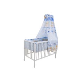 Baldachin bumbac mic MyKids Teddy Hug Blue