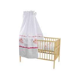 Lenjerie MyKids My Zoo Rosu 5 Piese 120x60 cm