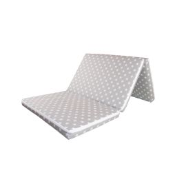 Saltea Pliabila copii MyKids Gray Stars Spuma Poliuretanica