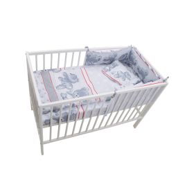 Lenjerie MyKids Teddy Hug Gri M1 4+1 Piese 140x70