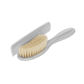 Perie si pieptan pentru bebelus Stone grey Rotho-babydesign