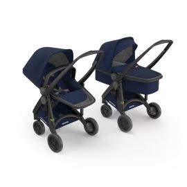 Carucior 2 In 1, Greentom, 100% Ecologic, Black Blue