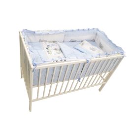 Lenjerie MyKids Teddy Toys Blue M1 4+1 Piese 140x70