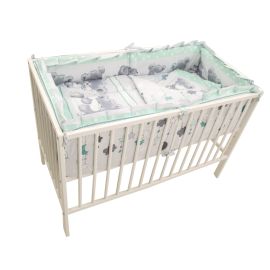 Lenjerie MyKids Teddy Hug Turquoise M2 4+1 Piese 140x70