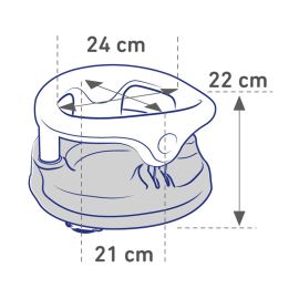 Siguranta- rondou baie 7-16 luni Silver rasbery Rotho-babydesign