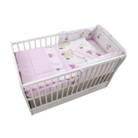 Lenjerie MyKids Teddy Play Pink M2 4 Piese 120x60