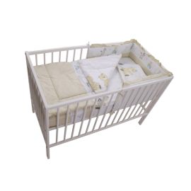 Lenjerie MyKids Teddy Play Bej 4 Piese M2 120x60