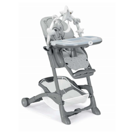 Scaun de Masa Multifunctional pentru Bebelusi si Copii, CAM® Istante, Înălțime Ajustabila, Varsta 0-36 luni, Pliabil, Centura de Siguranta in 5 Puncte, 2 Tavite Detasabile, Loc pentru Depozitare, Tedd