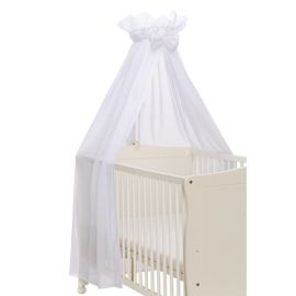 Perdea cu suport baldachin Basic- alb Fillikid