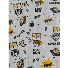 Scutec din muselina, urs erou 80x80cm, Kreis Design