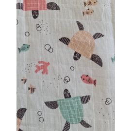 Lavete din muselina 4 buc,  40x40 cm, broscute Kreis Design