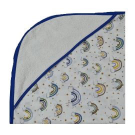 Prosop din muselina cu capison, 80x80 cm, blue Kreis design