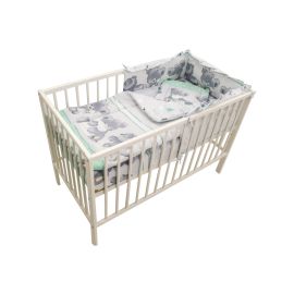 Lenjerie MyKids Teddy Hug Turquoise M1 4 Piese M1 120x60