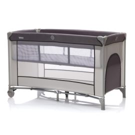 Patut pliabil Complet cu etaj, grey Fillikid