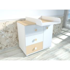 Comoda cu blat de infasat MyKids Kombo Alb Cappuccino D102