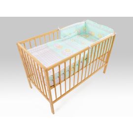 Lenjerie MyKids TEDDY STELUTE TURQUAZ 4 Piese 120x60
