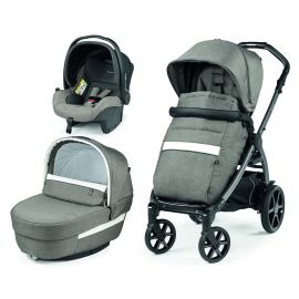 CARUCIOR 3 IN 1 PEG PEREGO BOOK, PRIMOVIAGGIO SL, 0 - 22 KG, CITY GREY, GRI / ALB *