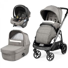 CARUCIOR 3 IN 1 PEG PEREGO VELOCE, LOUNGE, 0 - 22 KG, CITY GREY, GRI / ALB *