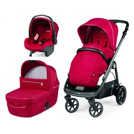 CARUCIOR 3 IN 1 PEG PEREGO VELOCE, PRIMOVIAGGIO SL, 0 - 22 KG, RED SHINE, ROSU *