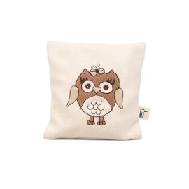 Pernuta termica anticolici cu seminte de in BIO, husa detasabila lavabila, bufnita, Gruenspecht 603-V2 