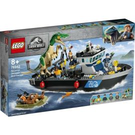 LEGO JURASSIC WORLD EVADAREA CU BARCA A DINOZAURULUI BARYONYX