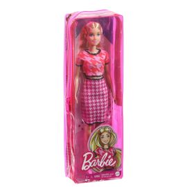 PAPUSA BARBIE FASHIONISTA BLONDA CU TINUTA CASUAL ROZ