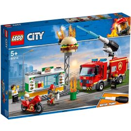 LEGO CITY STINGEREA INCENDIUL DE LA BURGER BAR 60214