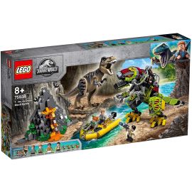 LEGO JURASSIC WORLD LUPTA T. REX CONTRA DINOMECH 75938