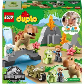LEGO DUPLO EVADAREA DINOZURILOR T. REX SI TRICERATOPS 10939