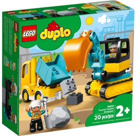 LEGO DUPLO CAMION SI EXCAVATOR PE SENILE 10931