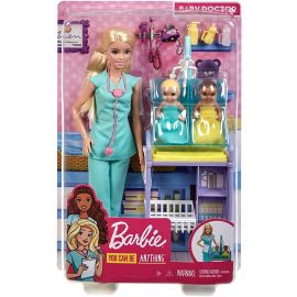 BARBIE CARIERE SET CU PAPUSA DOCTOR PEDIATRU
