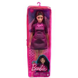 PAPUSA BARBIE FASHIONISTA SATENA CU ROCHIE MOV