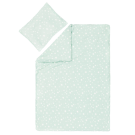 Lenjerie de pat din Jerse 2 piese Star mint Fillikid