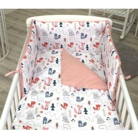 Jolie - Aparatoare patut Fox Rose, 180*35CM