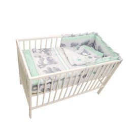 Lenjerie MyKids Teddy Hug Turquoise M2 4 Piese 120x60