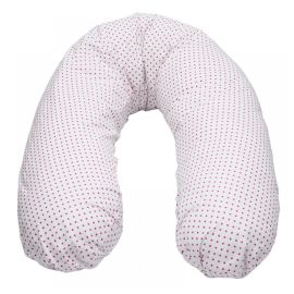 Perna De Alaptat Cu Husa Bumbac Si Umplutura Fibre De Silicon, EKO, 180cm - Dark Pink