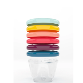 Babymoov - Set 6 recipiente pentru pastrarea hranei, 180 ml