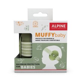 Casti antifonice pentru bebelusi, ofera protectie auditiva, SNR 23, verde, ALPINE Muffy Baby Green ALP27464