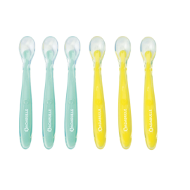 Badabulle - Set 6 lingurite colorate flexibile